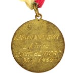 II RP, Żeton nagrodowy Polski Związek Kręglarzy - Strzelnica Lwów, 1934 (981)