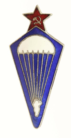 Russia, USSR, Parachute Jumper Badge - Silver (985)