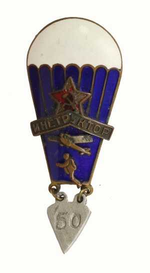 Russia, USSR, Badge of Military Parachute Instructor - early (987)