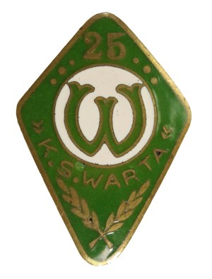 II RP, 25th Anniversary badge, Warta Poznan Sports Club (991)