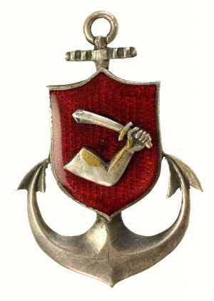 II RP, Officer's badge of the Yacht Club of Poland in Warsaw (994)