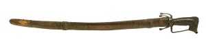Moroccan saber so called nimsha, together with scabbard XIXw (198)