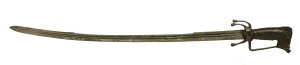 Moroccan saber so called nimsha, together with scabbard XIXw (198)