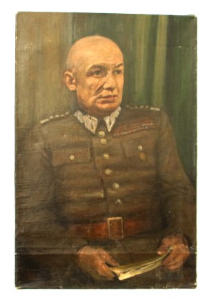 Portrait of General Karol Swierczewski, oil on canvas (1101)