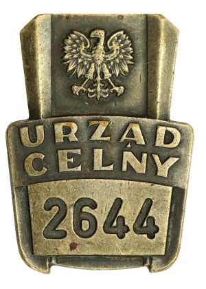 People's Republic of Poland, Customs Office badge with identification number (355)