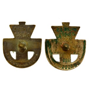II RP, zestaw miniatur odznak POS. Nagalski i ESEF. Razem 2 szt. (357)