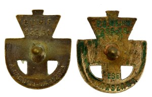 II RP, a set of miniature POS badges. Nagalski and ESEF. Total of 2 pcs. (357)