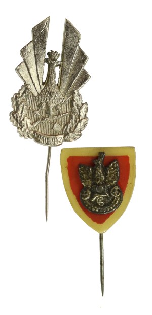 PSZnZ, badge set. Total of 2 pcs. (359)