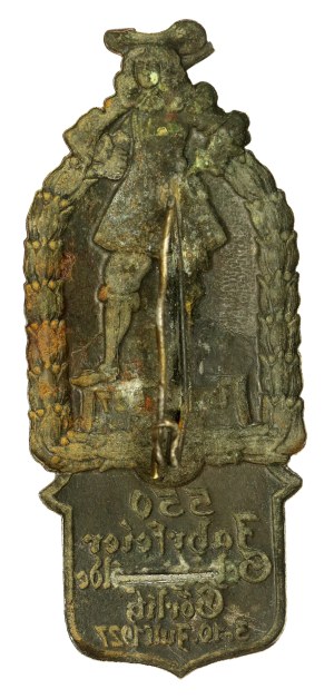 Badge of the 550th anniversary of the Shooting Brotherhood in Zgorzelec / Görlitz, 1927 (361)