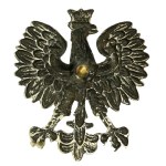 II RP, Orzeł państwowy wz. 27, noszony między innym przez Policję Państwową (363)