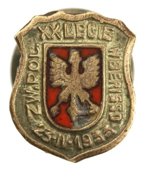 Patriotic badge, Union of Poles in Berisso, 1933 (367)