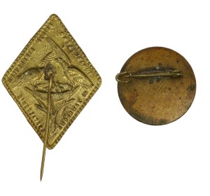 Second Republic, set of two patriotic badges (370)