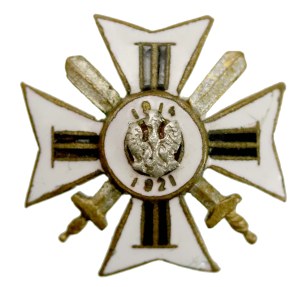 II RP, miniature, badge of the Union of former Polish Army Volunteers (371)