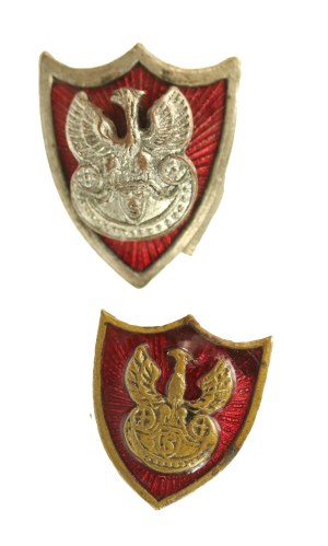 II RP, two miniature badges, Rifleman's Union (372)