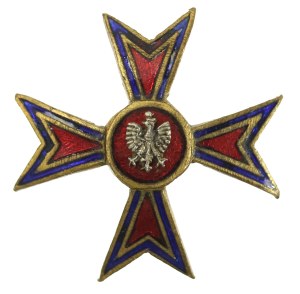 II RP, miniature, badge of the Sanitary Training Center, Warsaw (432)