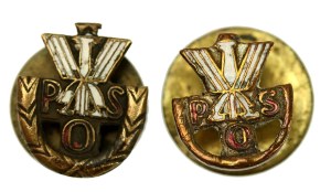 II RP, a set of miniature POS badges. Total of 2 pcs. (439)