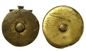 II RP, a set of miniature POS badges. Total of 2 pcs. (439)