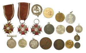 Poland and abroad, set of decorations and medals. Total of 19 pcs. (700)