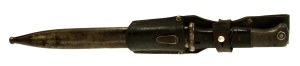 German bayonet model 84/98/III in scabbard, with frog (681)