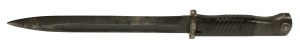 German bayonet model 84/98/III in scabbard, with frog (681)