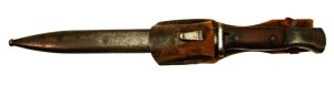 German bayonet model 84/98/III in scabbard, with frog (682)