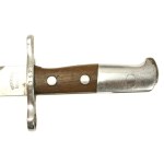 Bagnet szwajcarski wz 1914 z pochwą, piłą i żabką (687)