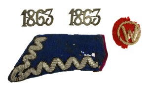 Patch set, shoulder digits from the uniform of a January Insurgent (979)