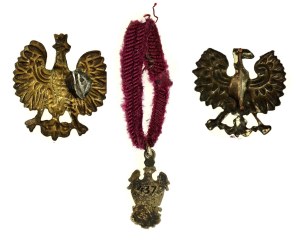 II RP, miniature, badge of 240th Volunteer Infantry Regiment with eagles pattern 1927 (193)