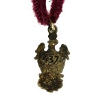 II RP, miniatura, odznaka 240 Ochotniczego Pułku Piechoty z orłami wz. 1927 (193)