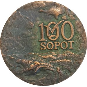 III RP, Medal 100 lat Sopotu, projekt. M. Bogdaszewski (549)
