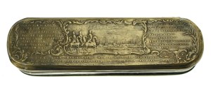 Prussian military snuffbox, 18th century, Battle of Zorndorf (Sarbinowo) 1758r (1203)