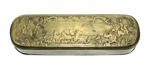 Prussian military snuffbox, 18th century, Battle of Zorndorf (Sarbinowo) 1758r (1203)
