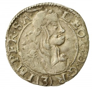 Austria, Leopold, 3 krajcars 1670, Kutna Hora (575)