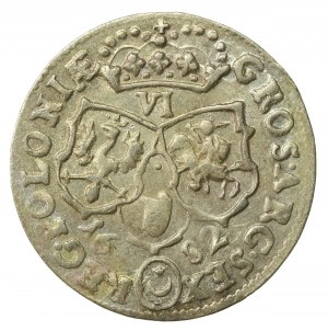 John III Sobieski, Szóstak Bydgoszcz 1682 TLB - Leliwa coat of arms (578)