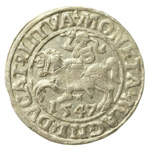 Sigismund II Augustus, Half-penny 1547, Vilnius - LI/LITVA (563)