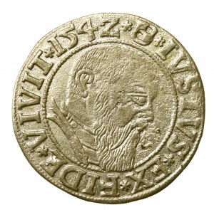 Ducal Prussia, Albrecht Hohenzollern, 1542 penny, Königsberg (572)