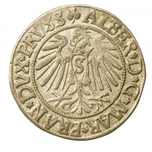 Ducal Prussia, Albrecht Hohenzollern, 1542 penny, Königsberg (572)