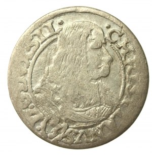 Silesia, Duchy of Legnicko-Brzesko-Wołowski, Krystian Wołowski, 3 Krajcary 1669 CB, Brzeg (580)
