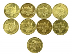 III RP, set of 2 gold 1996, Lidzbark Warmiński Castle. Total of 9 pcs. (204)
