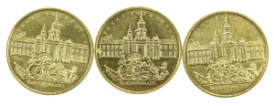III RP, set of 2 gold 1999, Potocki Palace in Radzyn Podlaski. Total of 3 pcs. (218)