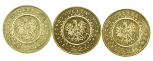 III RP, set of 2 gold 1999, Potocki Palace in Radzyn Podlaski. Total of 3 pcs. (218)