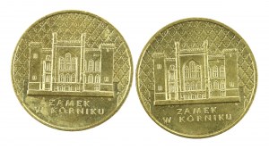 III RP, set of 2 gold 1998, Kórnik Castle. 2 pieces total. (219)