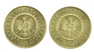 III RP, set of 2 gold 1998, Kórnik Castle. 2 pieces total. (219)