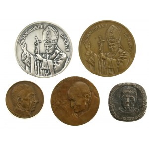 PRL, set of religious medals. Total of 5 pieces. (603)