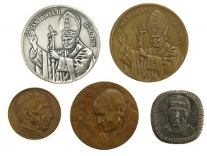 PRL, set of religious medals. Total of 5 pieces. (603)