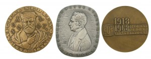 PRL, set of art medals. Total of 3 pcs. (604)