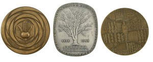 PRL, set of art medals. Total of 3 pcs. (604)