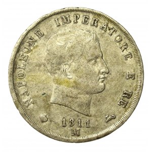 Kingdom of Italy, Napoleon I, 5 lire 1811, Milan (589)