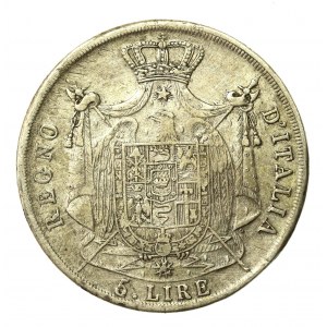 Kingdom of Italy, Napoleon I, 5 lire 1811, Milan (589)