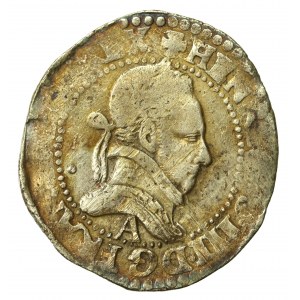 Henryk III Walezy, 1/4 franka, Paryż. Rzadki nominał (595)